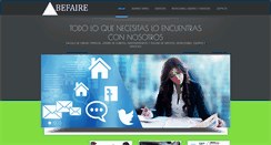Desktop Screenshot of befaire.com